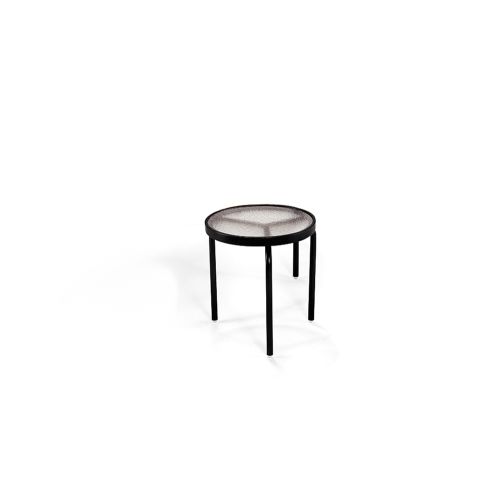 Patio Side Table 18in, Black Frame